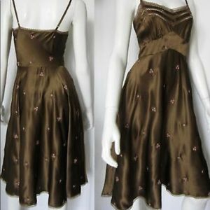 Betsy Johnson brown dress
